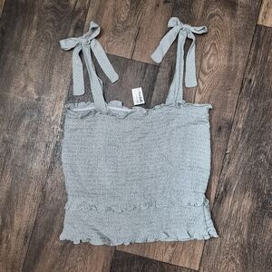 Paper Crane Light Gray Tie-Strap Camisole